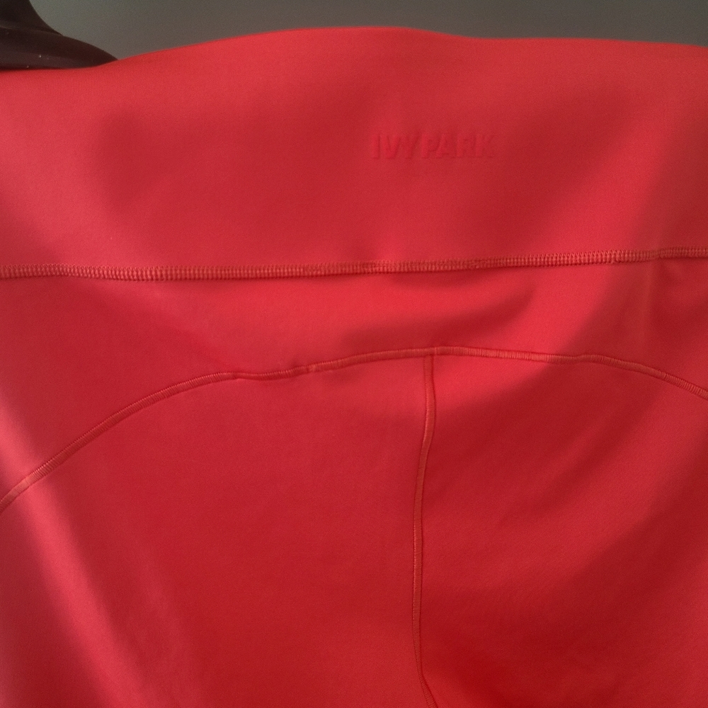 Adidas x Ivy Park Rib Panel Tights Real Coral - Picture 4 of 5